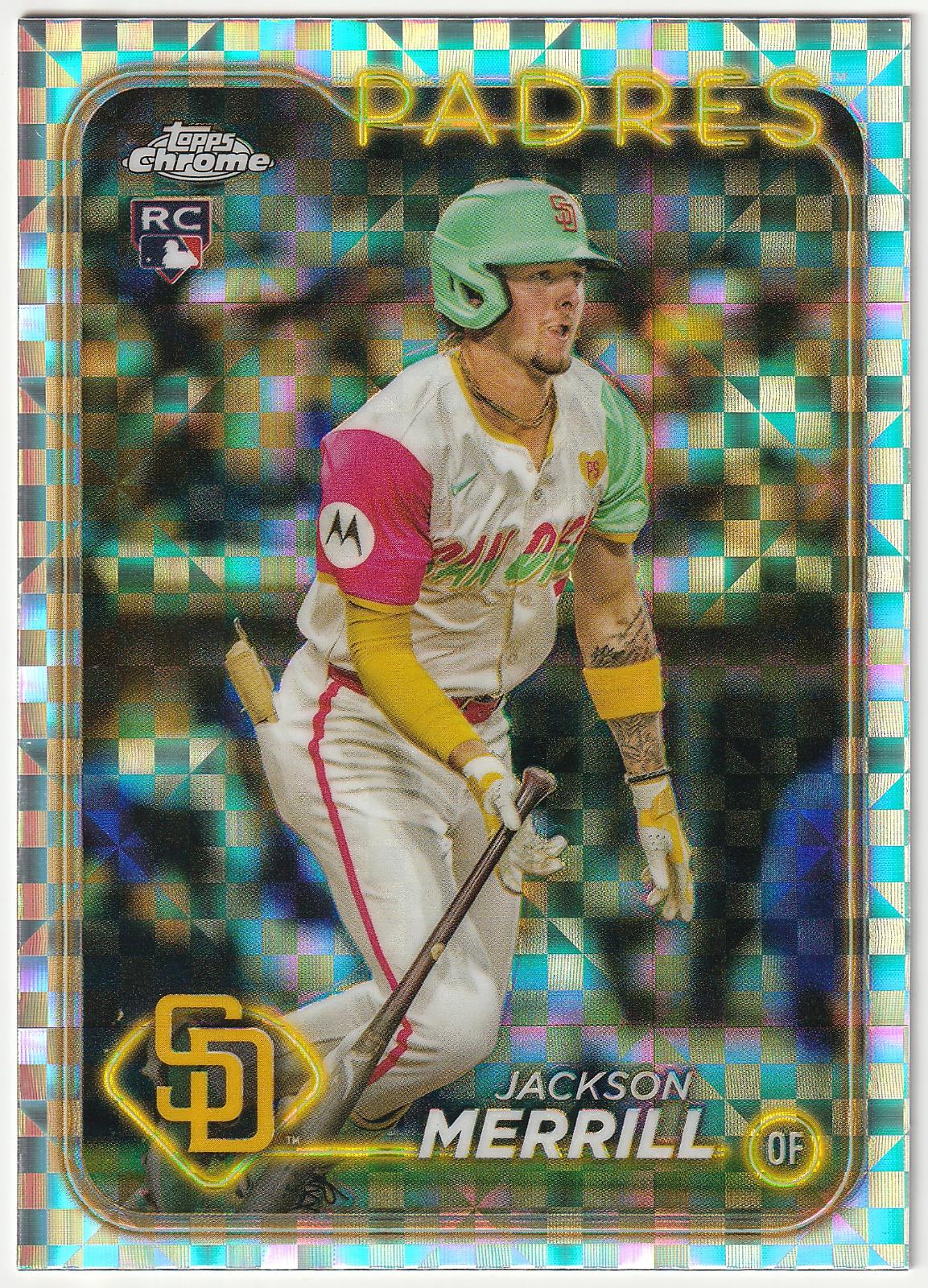 2024 Topps Chrome Update Jackson Merrill [X-fractor] #USC153 card