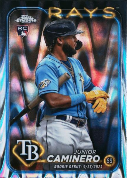 2024 Topps Chrome Update Junior Caminero [RayWave Refractor] #USC193 card