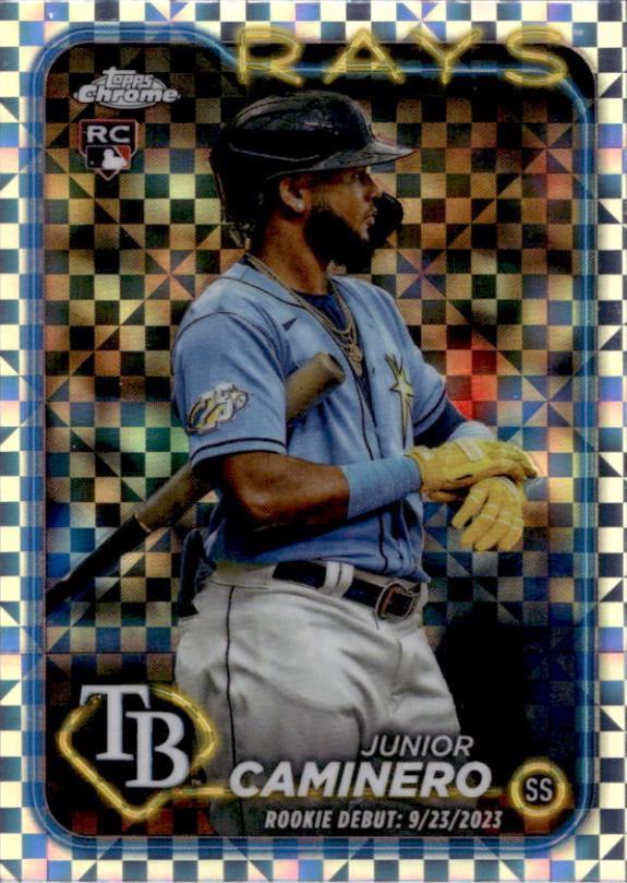 2024 Topps Chrome Update Junior Caminero [X-fractor] #USC193 card