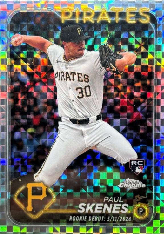 2024 Topps Chrome Update Paul Skenes [X-fractor] #USC27 card