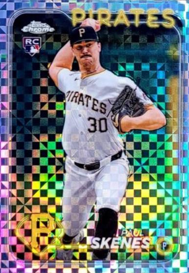 2024 Topps Chrome Update Paul Skenes [X-fractor] #USC88 card
