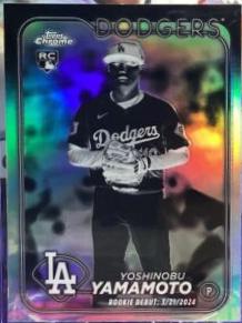 2024 Topps Chrome Update Yoshinobu Yamamoto [Negative Refractor] #USC108 card