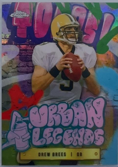 2024 Topps Chrome Urban Legends Drew Brees #UL-19 card