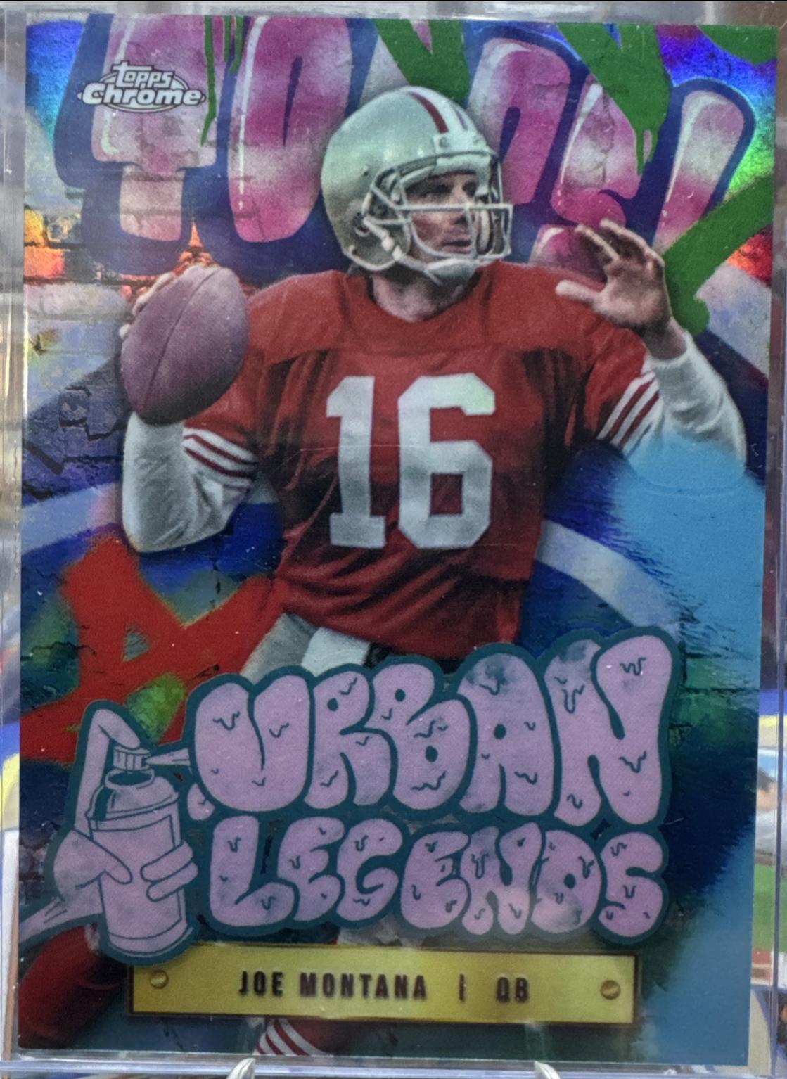 2024 Topps Chrome Urban Legends Joe Montana #UL-6 card