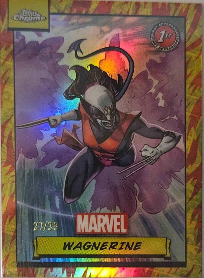 2024 Topps Chrome Wagnerine [Human Torch Refractor] #80 card