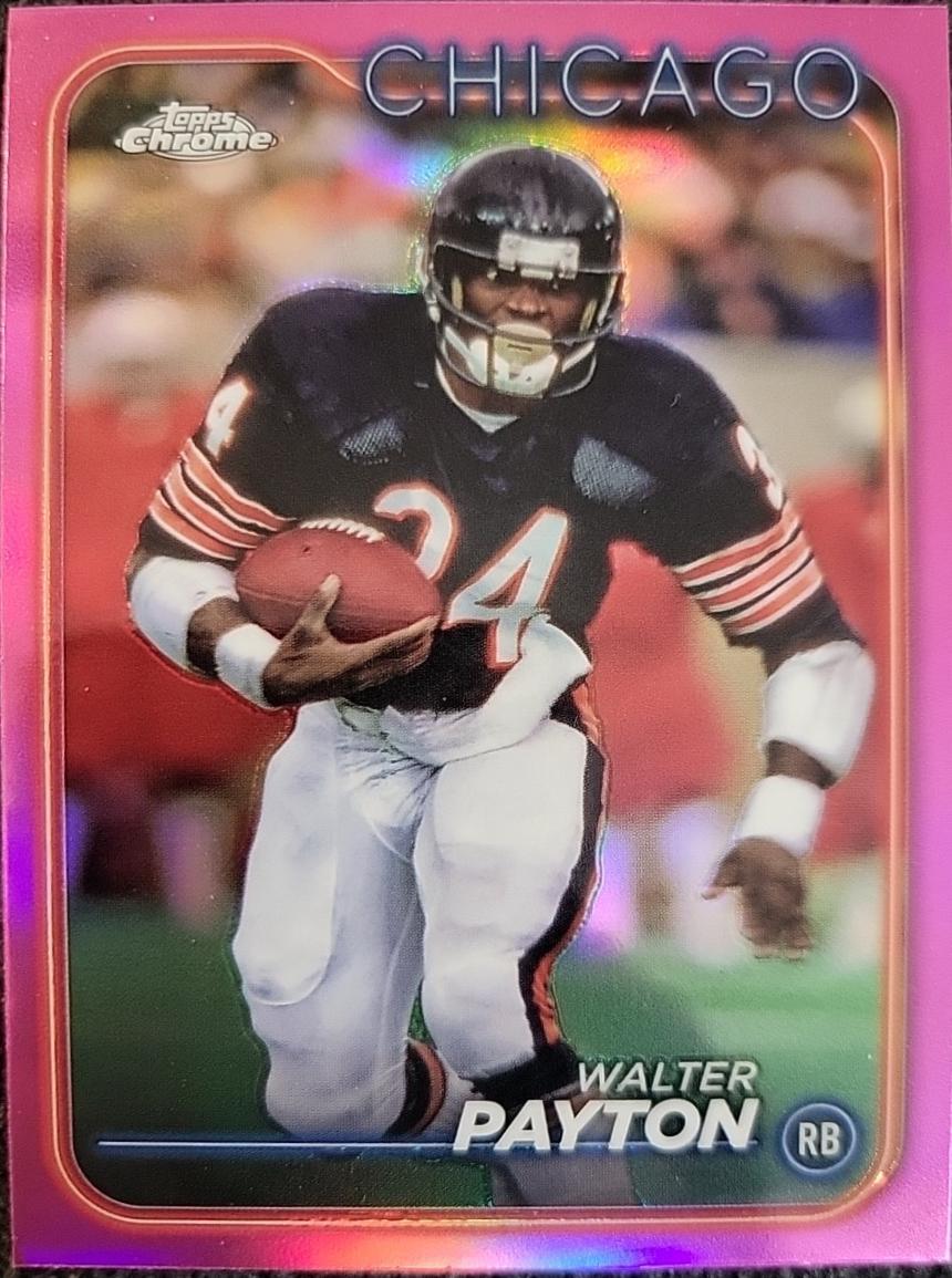 2024 Topps Chrome Walter Payton [Pink Refractor] #23 card