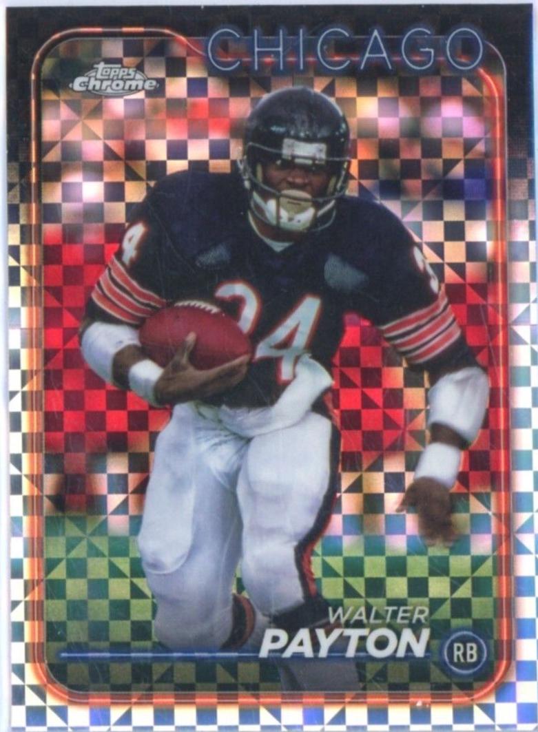 2024 Topps Chrome Walter Payton [X-Fractor] #23 card