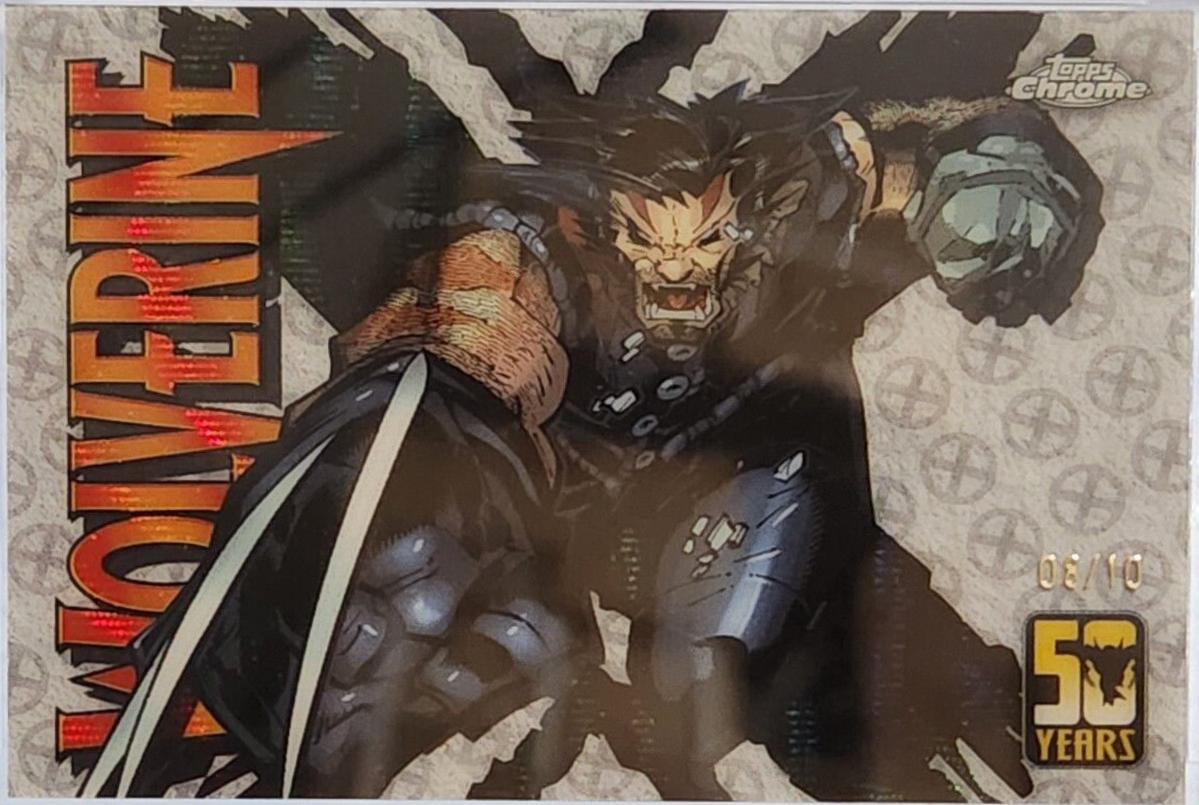 2024 Topps Chrome Wolverine 50th Anniversary WOLVERINE [Black Wave] #WC-3 card