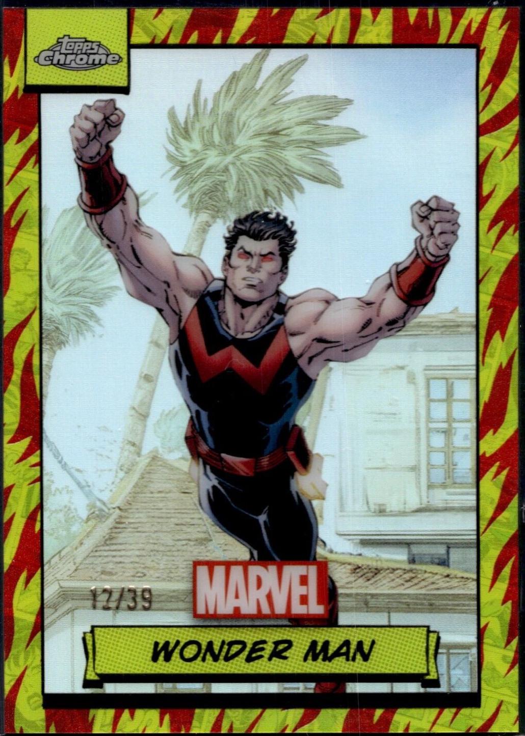 2024 Topps Chrome Wonder Man [Human Torch Refractor] #108 card