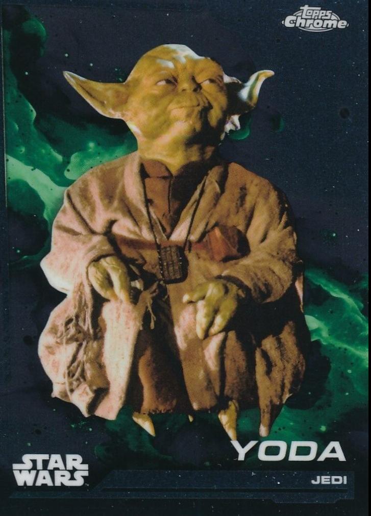 2024 Topps Chrome Yoda #140 card