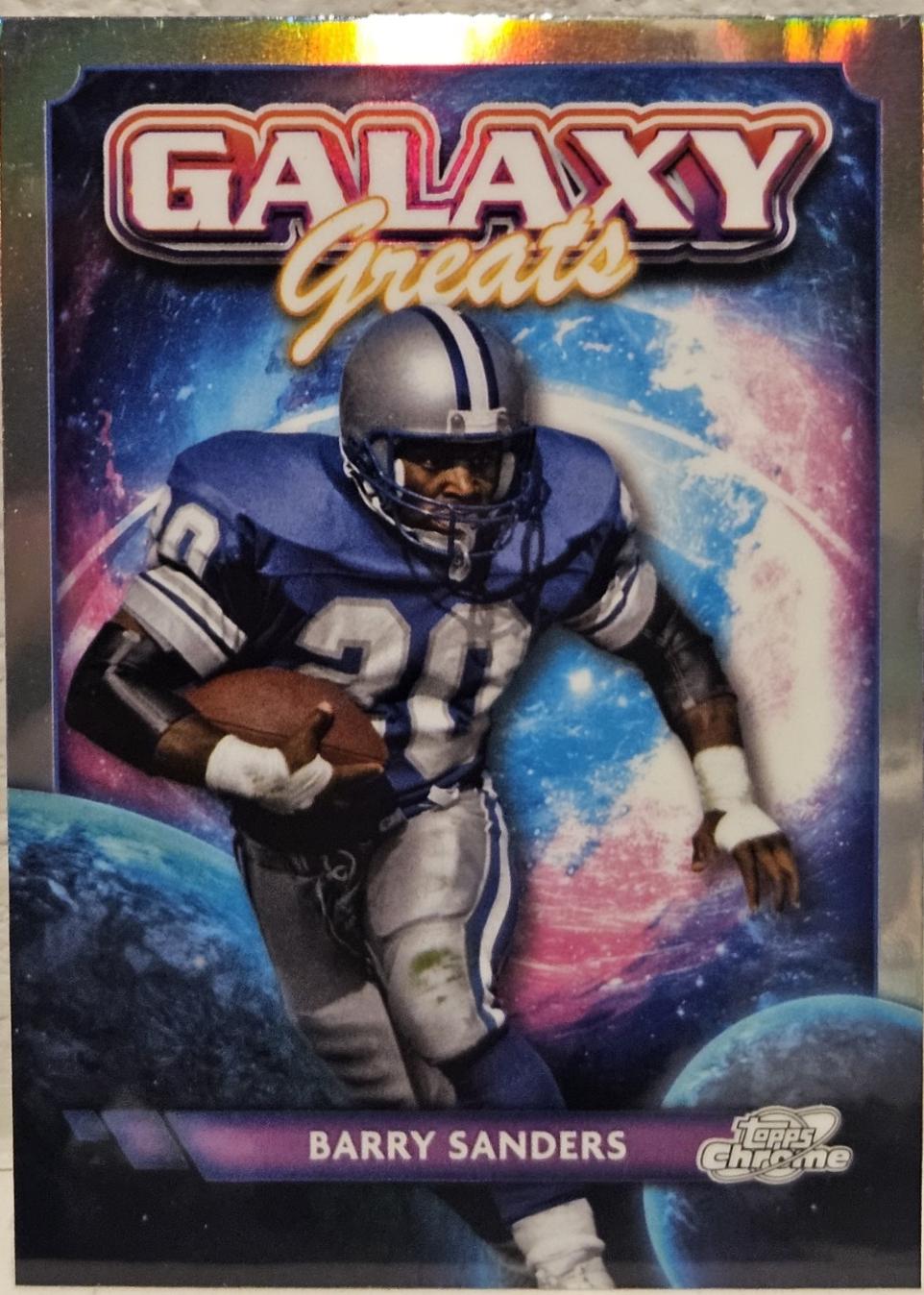 2024 Topps Cosmic Chrome Galaxy Greats Barry Sanders #GG-13 card