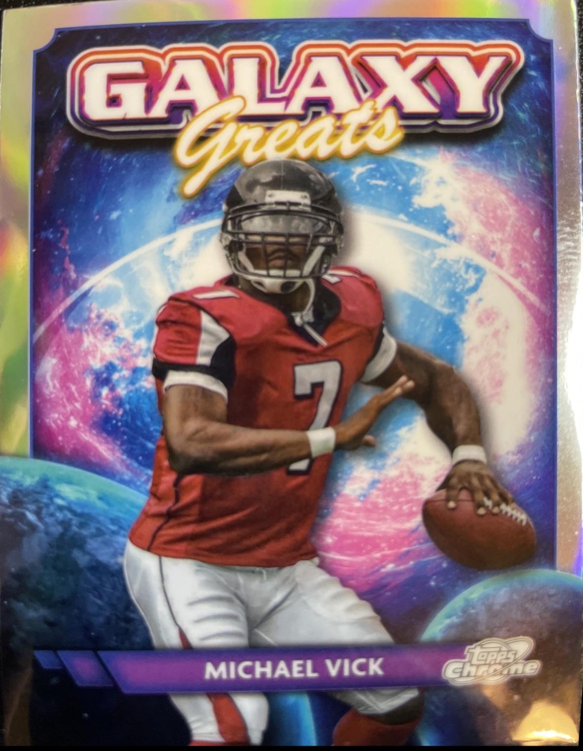 2024 Topps Cosmic Chrome Galaxy Greats Michael Vick #GG-2 card