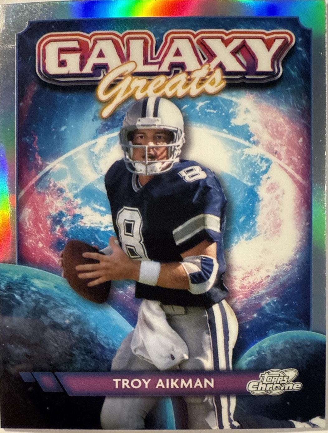 2024 Topps Cosmic Chrome Galaxy Greats Troy Aikman #GG-3 card