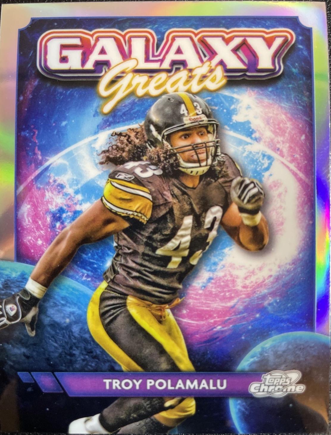 2024 Topps Cosmic Chrome Galaxy Greats Troy Polamalu #GG-22 card