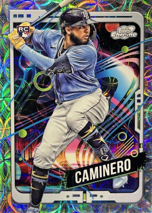 2024 Topps Cosmic Chrome Junior Caminero [Nucleus Refractor] #1 card