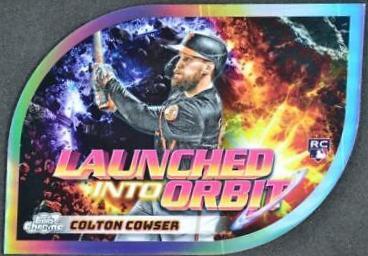 2024 Topps Cosmic Chrome Launched Into Orbit Colton Cowser #LIO-19 card