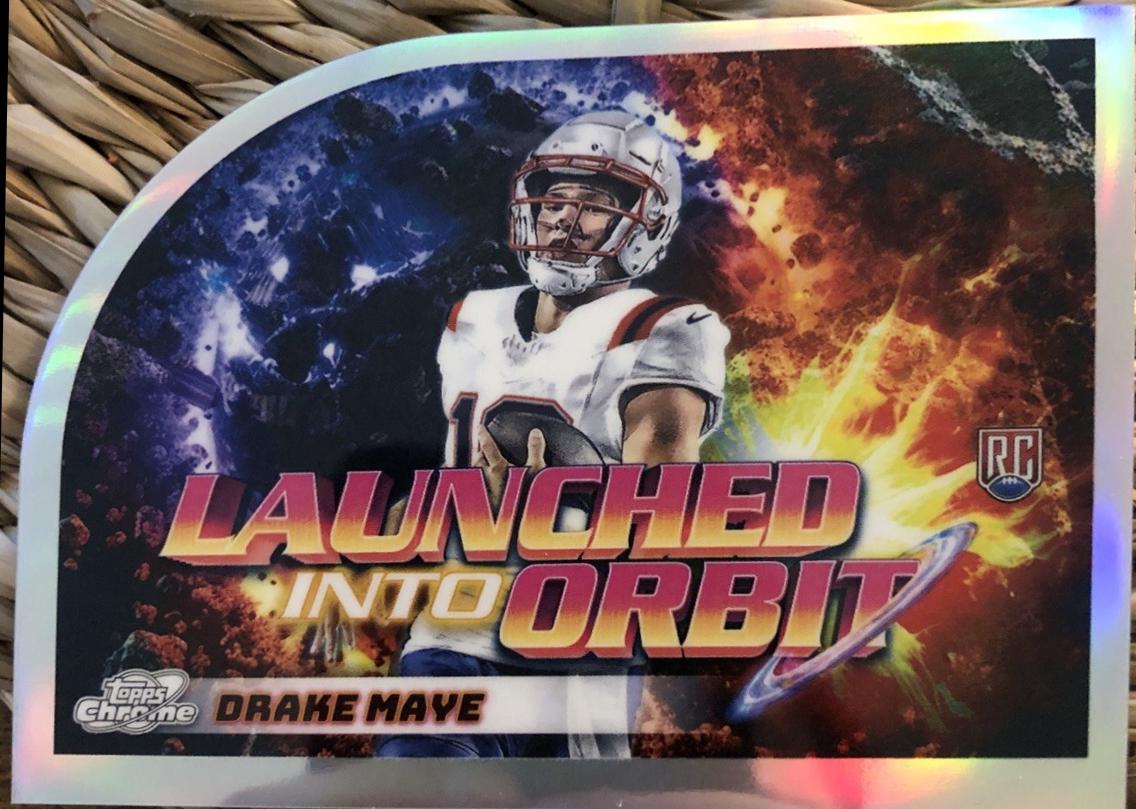 2024 Topps Cosmic Chrome Launched Into Orbit Drake Maye #LIO-8 card