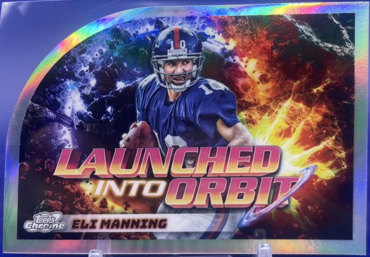 2024 Topps Cosmic Chrome Launched Into Orbit Eli Manning #LIO-24 card