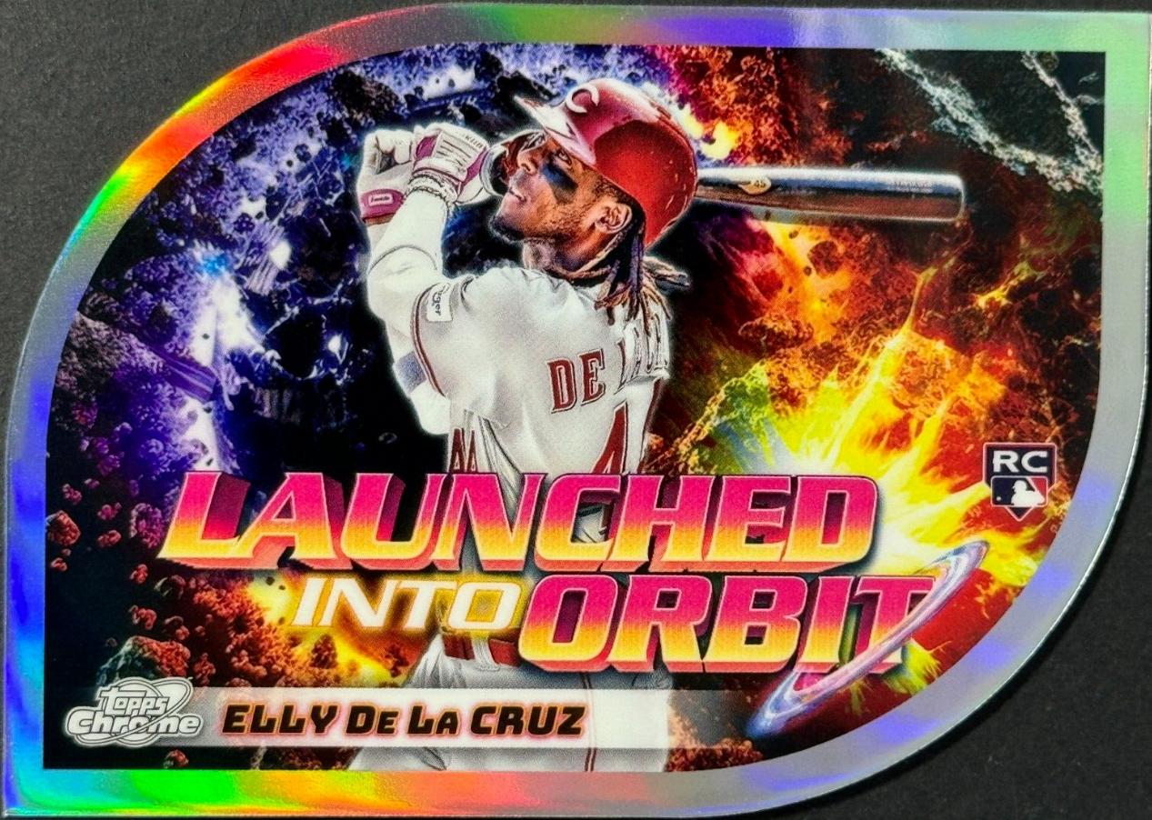 2024 Topps Cosmic Chrome Launched Into Orbit Elly De La Cruz #LIO-25 card