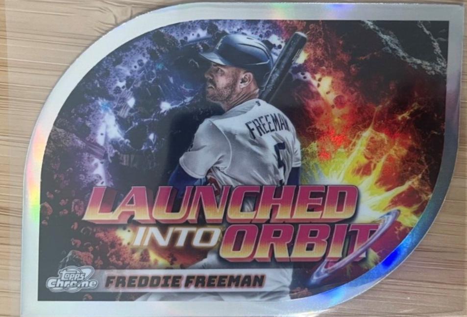 2024 Topps Cosmic Chrome Launched Into Orbit Freddie Freeman #LIO-4 card