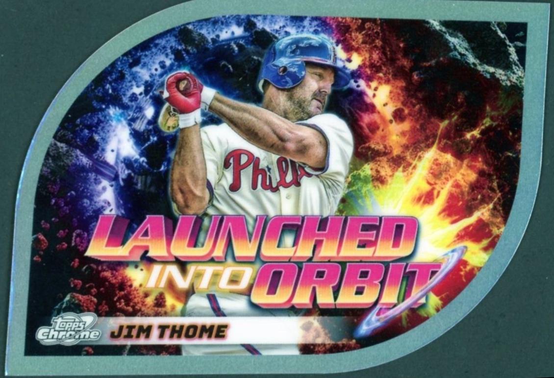 2024 Topps Cosmic Chrome Launched Into Orbit Jim Thome #LIO-18 card