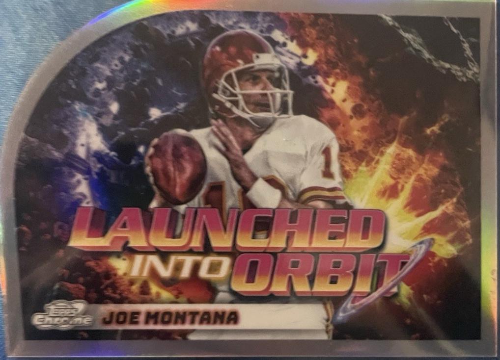 2024 Topps Cosmic Chrome Launched Into Orbit Joe Montana #LIO-15 card