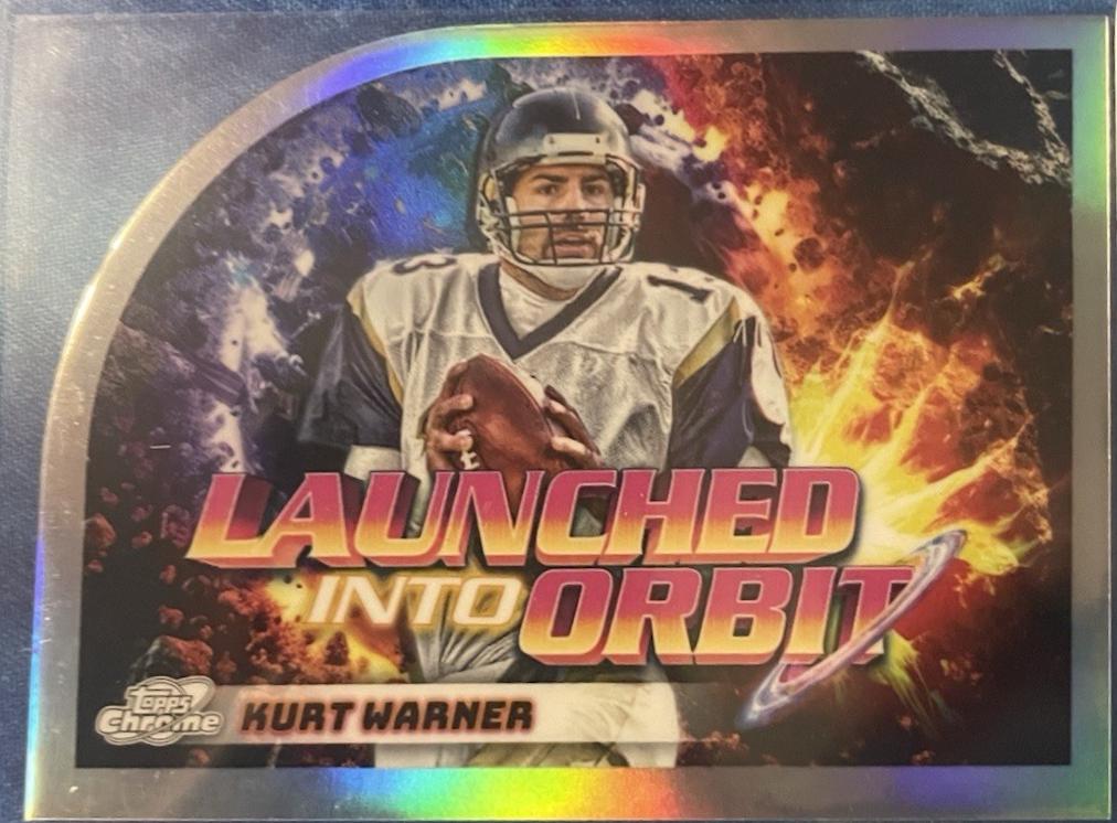 2024 Topps Cosmic Chrome Launched Into Orbit Kurt Warner #LIO-13 card