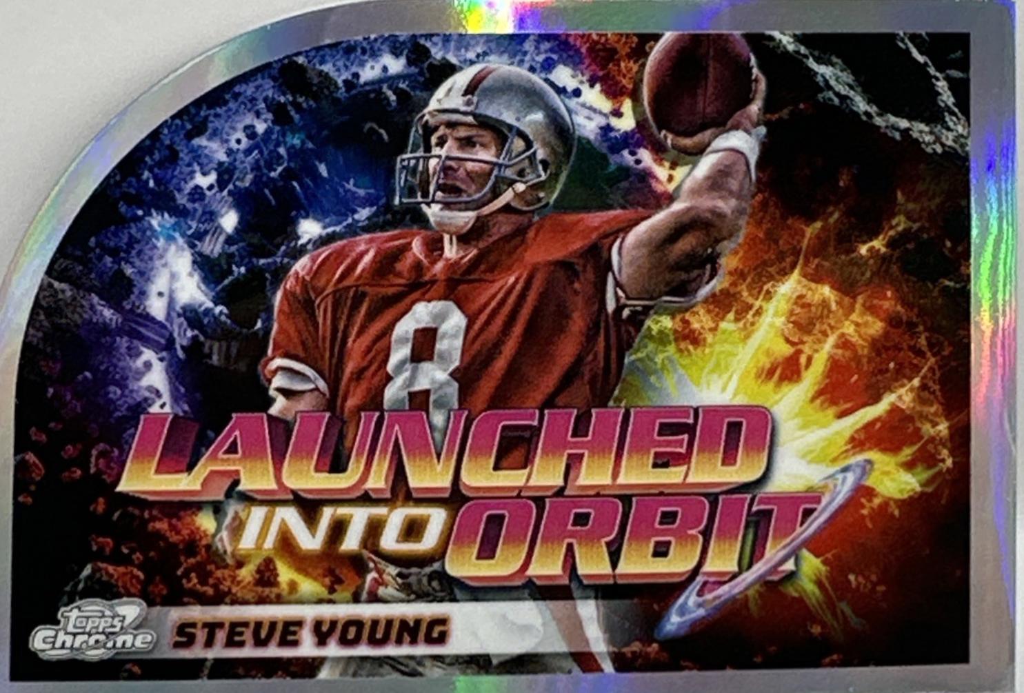 2024 Topps Cosmic Chrome Launched Into Orbit Steve Young #LIO-16 card