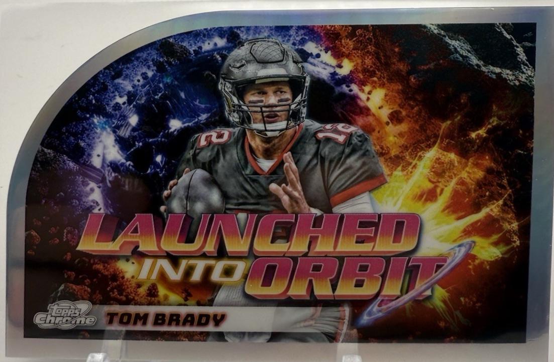 2024 Topps Cosmic Chrome Launched Into Orbit Tom Brady #LIO-11 card