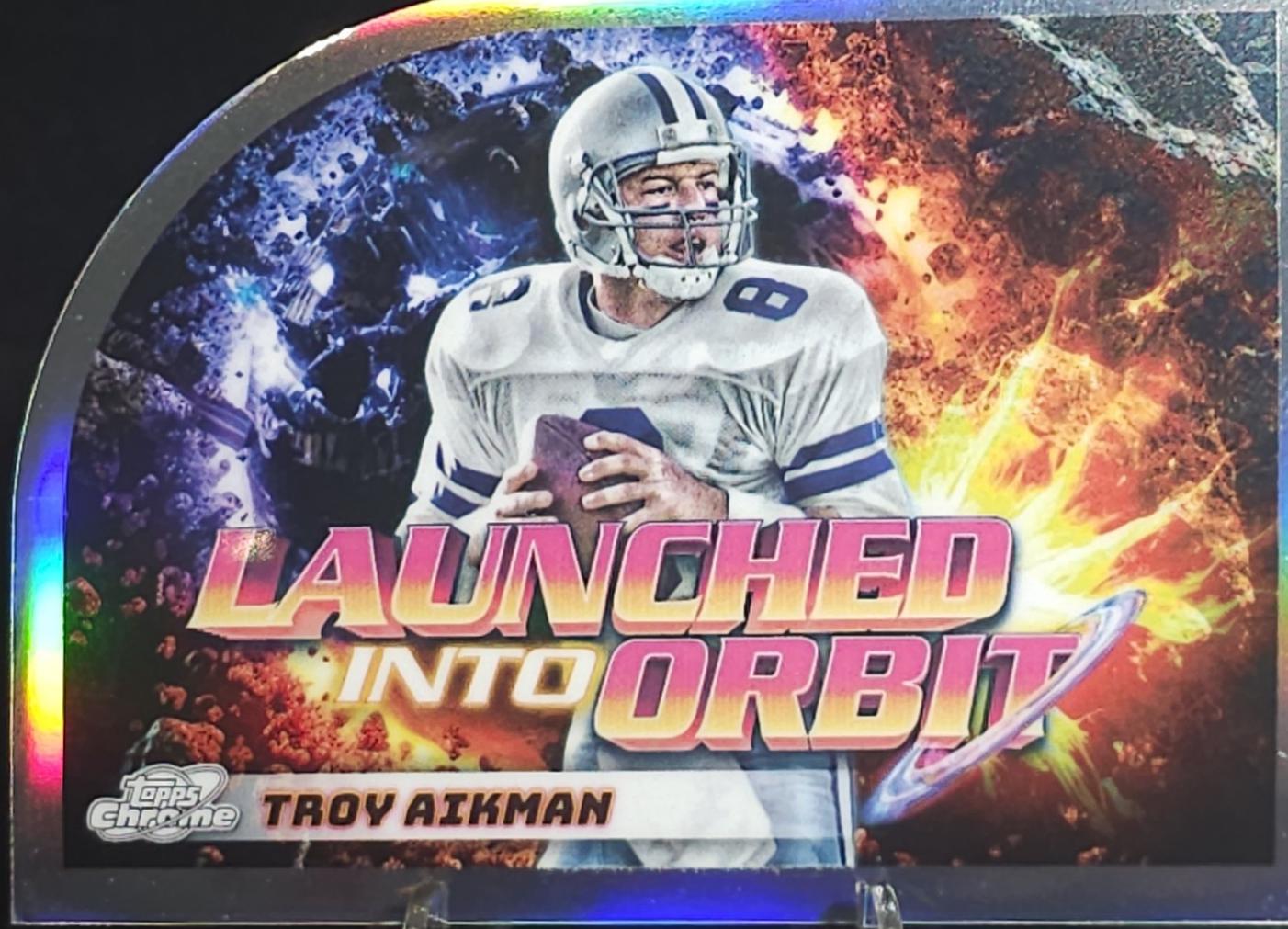 2024 Topps Cosmic Chrome Launched Into Orbit Troy Aikman #LIO-21 card
