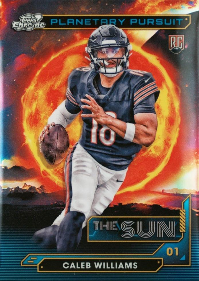 2024 Topps Cosmic Chrome Planetary Pursuit Caleb Williams [Sun] #PPSU-CW card