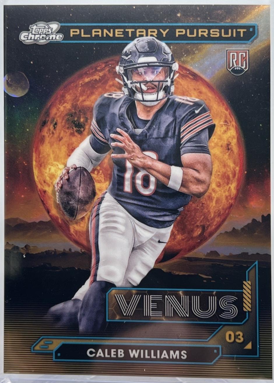 2024 Topps Cosmic Chrome Planetary Pursuit Caleb Williams [Venus] #PPV-CW card