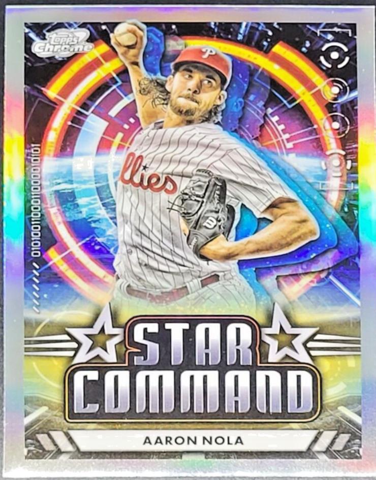 2024 Topps Cosmic Chrome Star Command Aaron Nola #SC-10 card