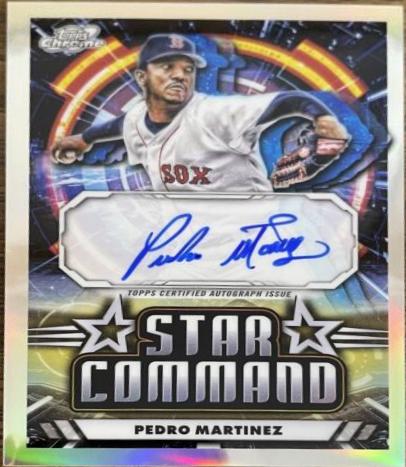 2024 Topps Cosmic Chrome Star Command Autograph Pedro Martinez #SCA-PM card
