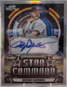 2024 Topps Cosmic Chrome Star Command Autograph Roger Clemens #SCA-RC card