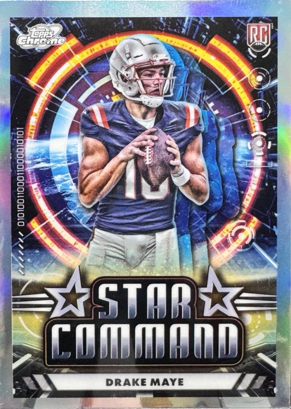 2024 Topps Cosmic Chrome Star Command Drake Maye #SC-17 card