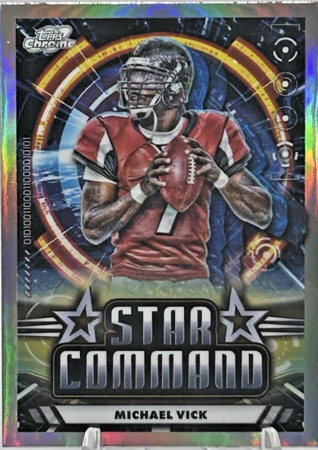 2024 Topps Cosmic Chrome Star Command Michael Vick #SC-2 card