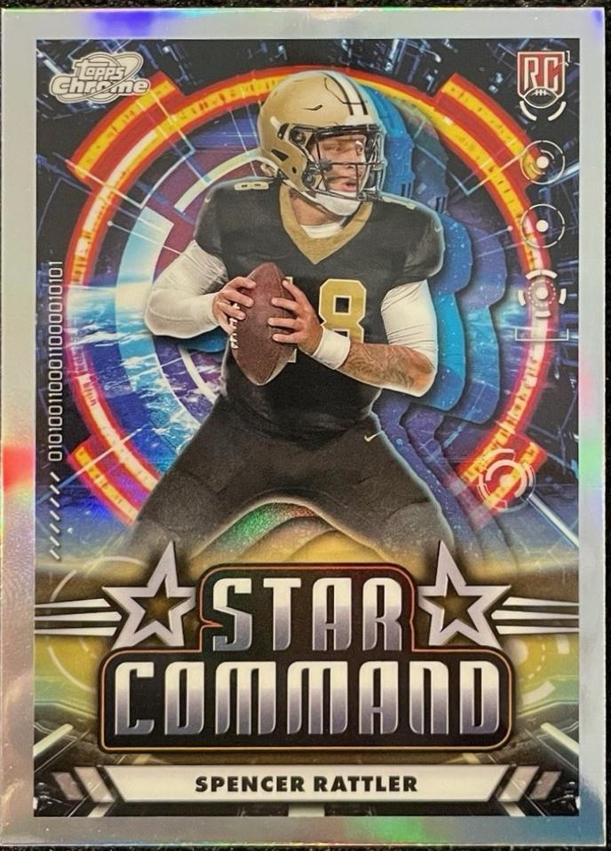 2024 Topps Cosmic Chrome Star Command Spencer Rattler #SC-19 card