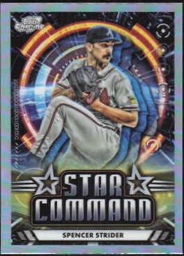 2024 Topps Cosmic Chrome Star Command Spencer Strider #SC-19 card