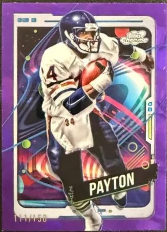 2024 Topps Cosmic Chrome Walter Payton [Purple Nebula Refractor] #16 card