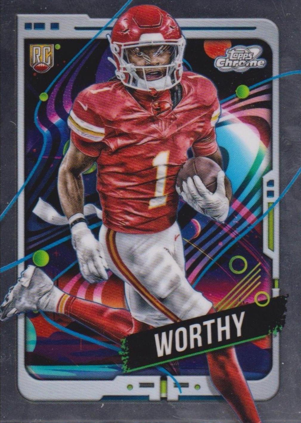 2024 Topps Cosmic Chrome Xavier Worthy #146 card