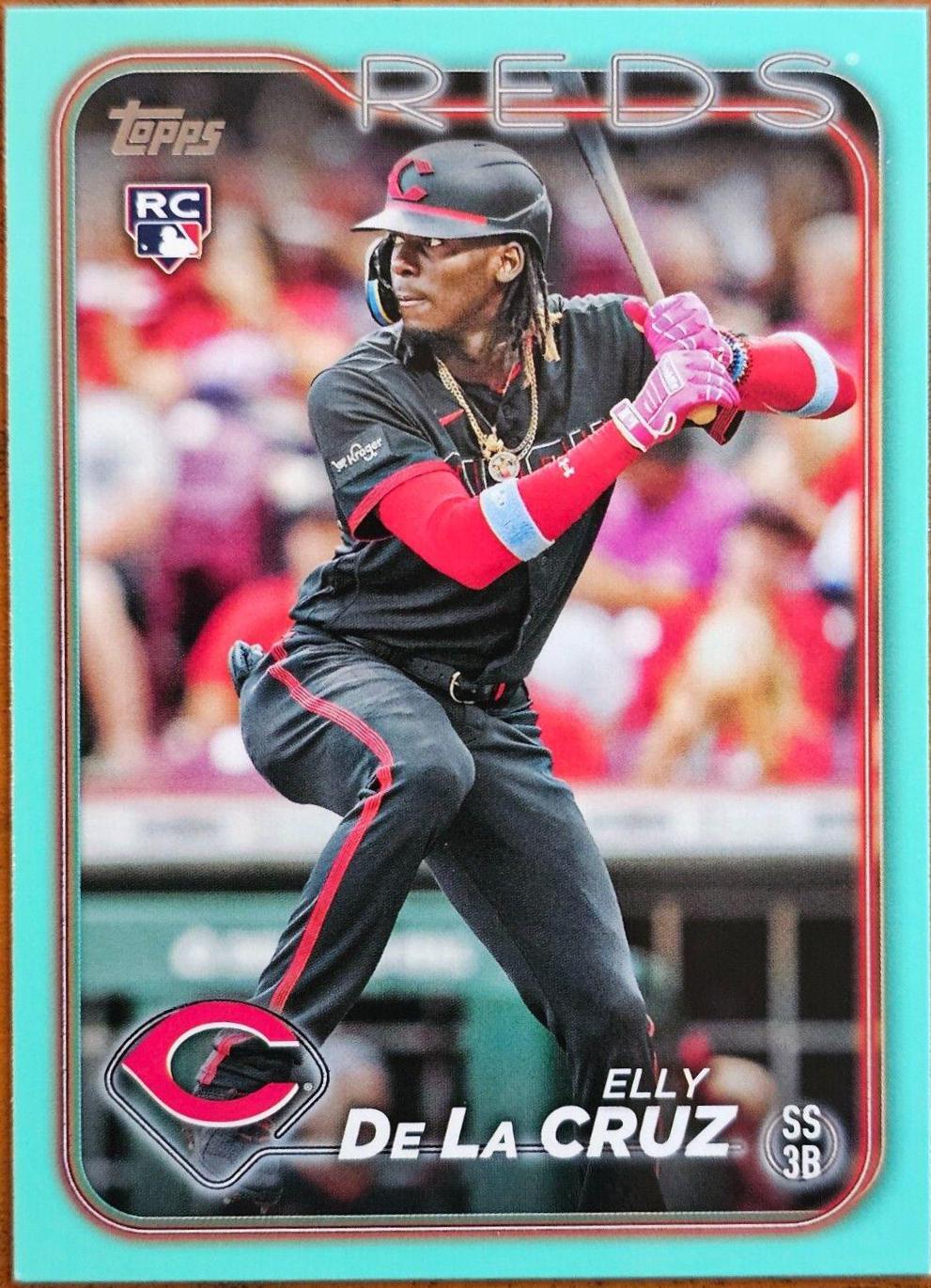 2024 Topps Elly De La Cruz [Aqua] #141 card