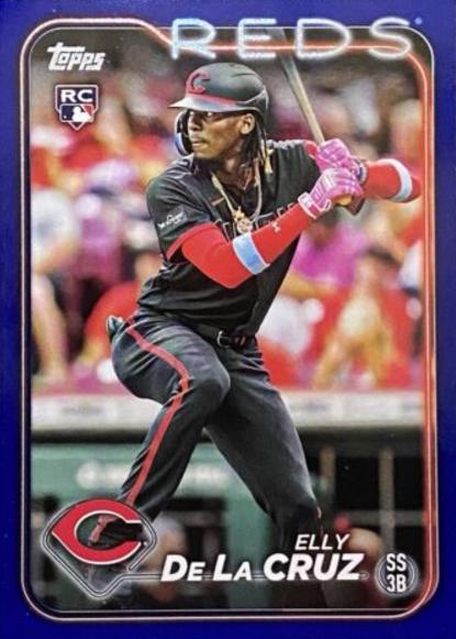 2024 Topps Elly De La Cruz [Royal Blue] #141 card