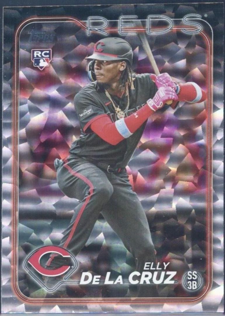 2024 Topps Elly De La Cruz [Silver Crackle Foil] #141 card