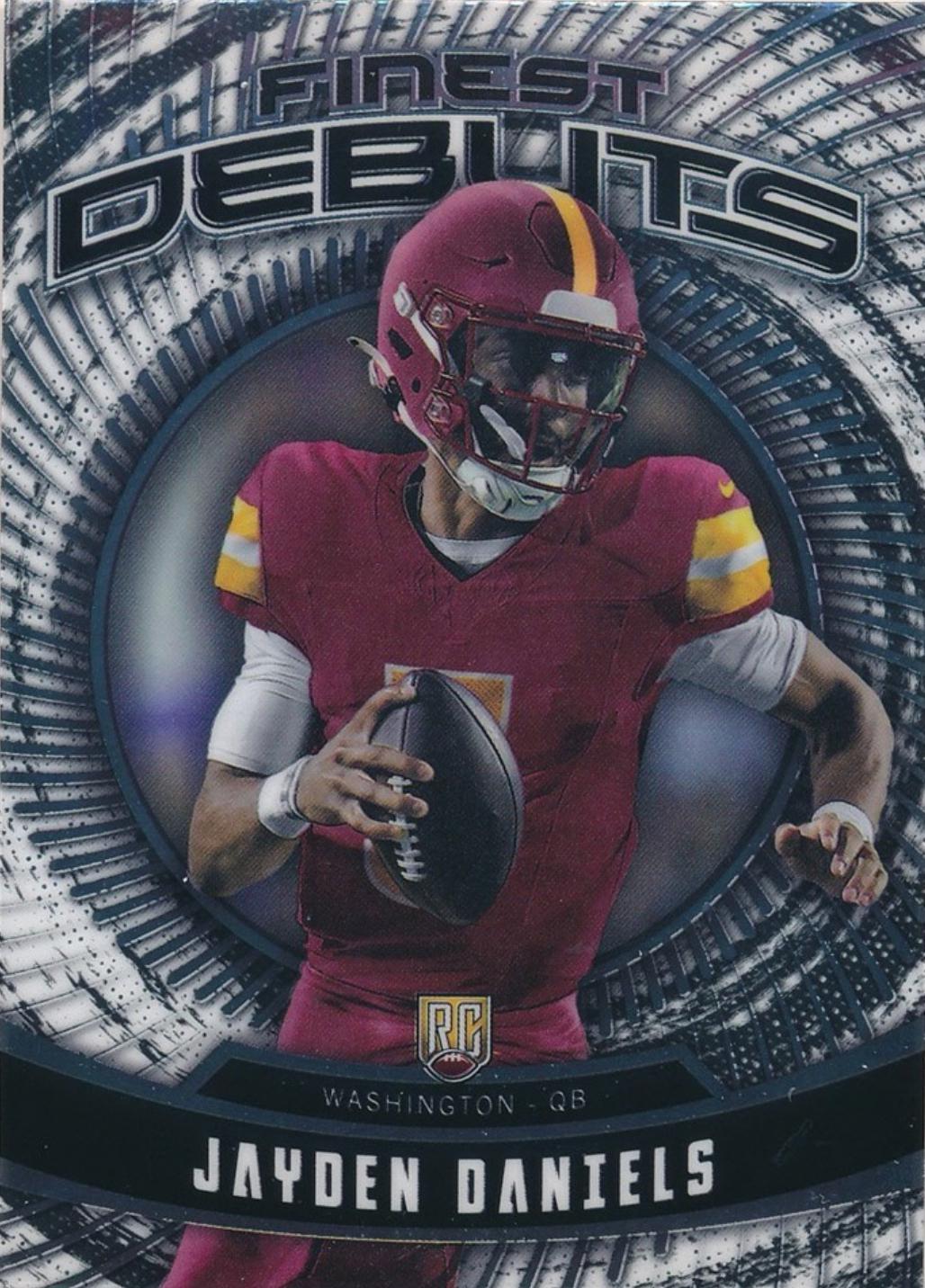 2024 Topps Finest Debut Jayden Daniels #D-1 card