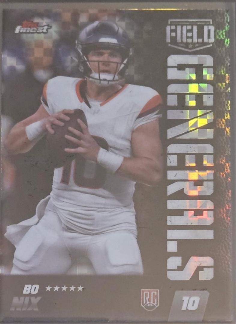 2024 Topps Finest Field Generals Bo Nix #FG-21 card