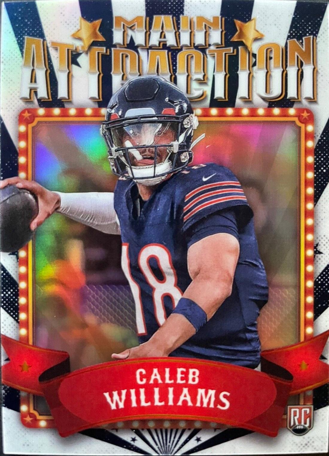 2024 Topps Finest Main Attraction Caleb Williams #MA-12 card