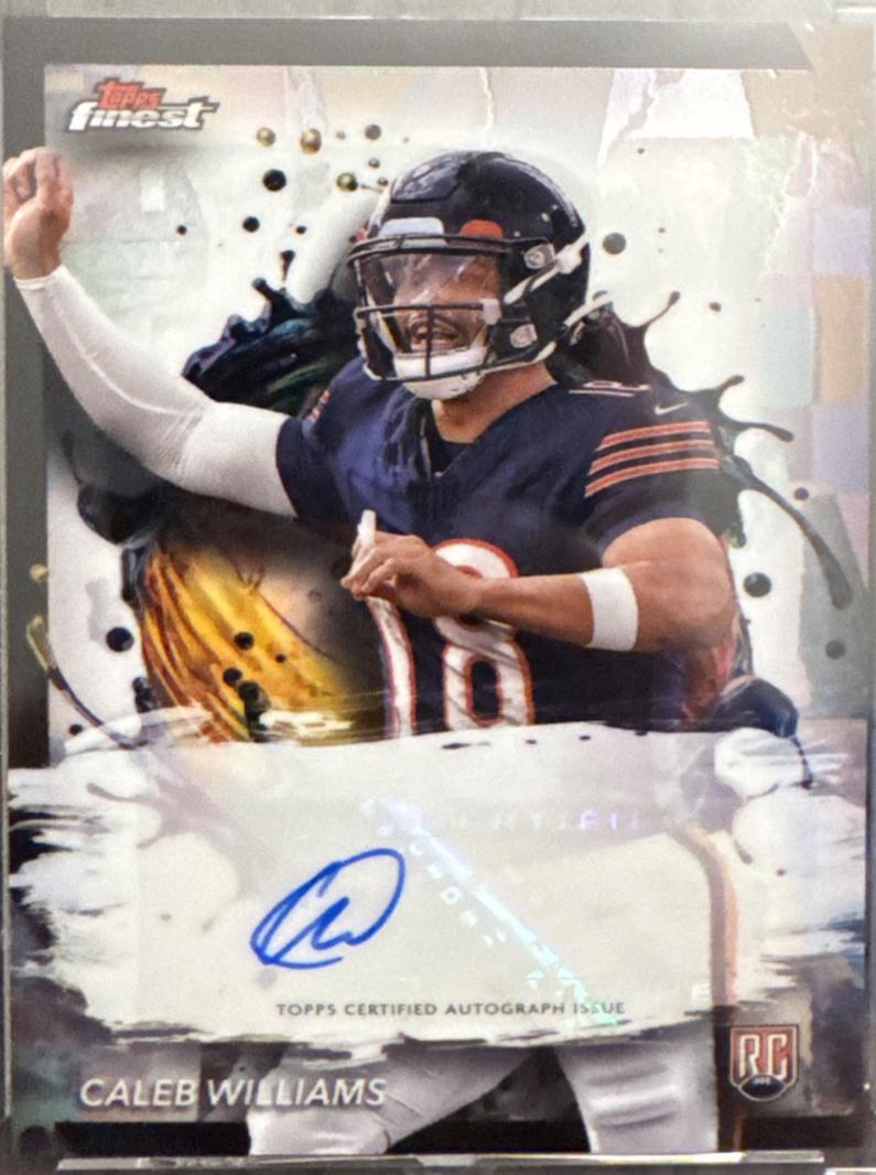 2024 Topps Finest Rookie Autograph Caleb Williams [Refractor] #RFA-CW card
