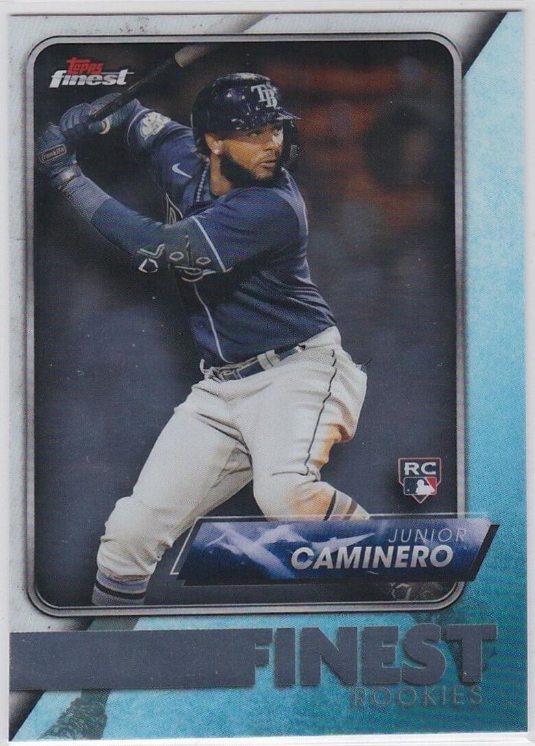 2024 Topps Finest Rookie Design Variation Junior Caminero #FRD-8 card