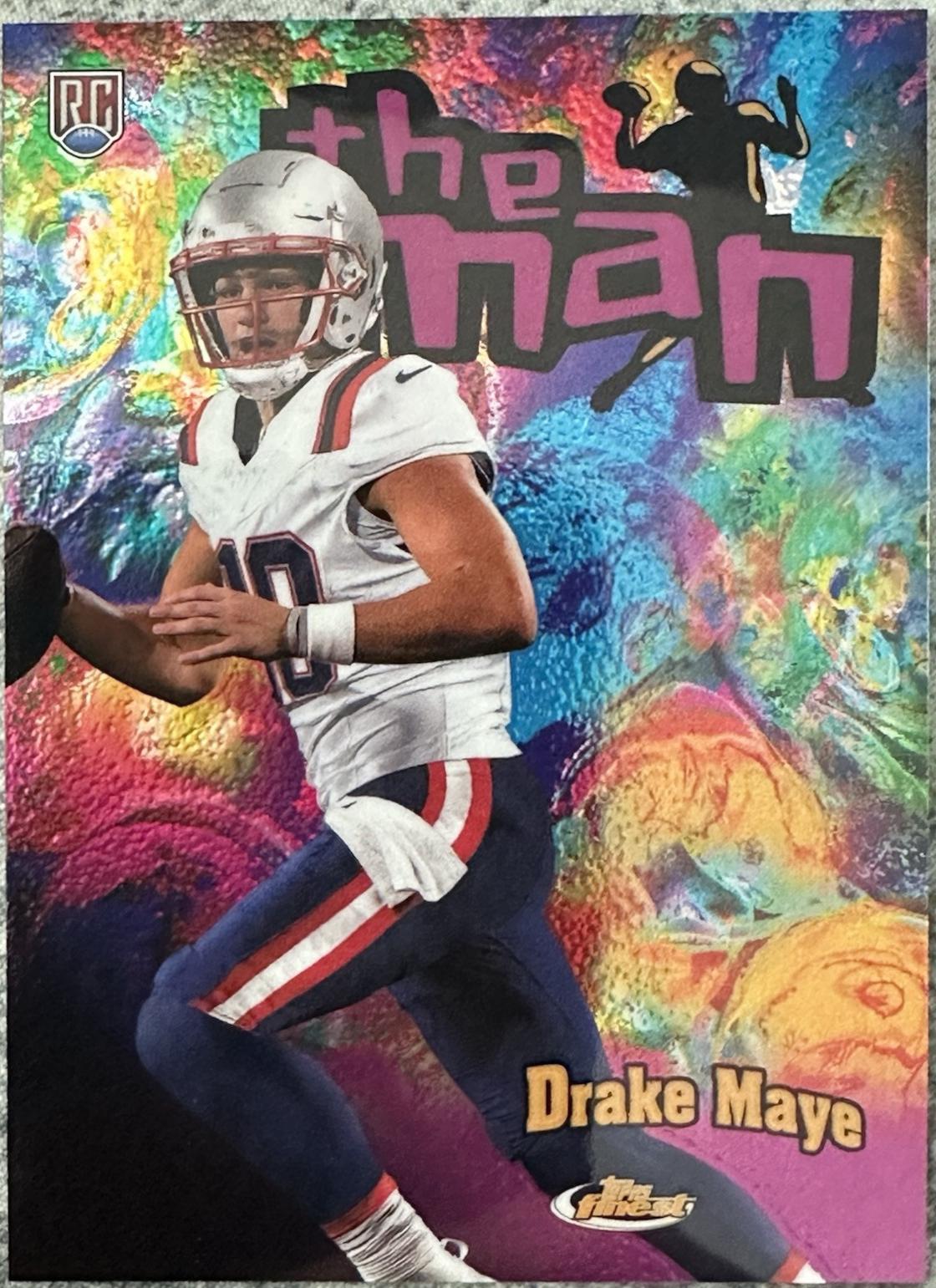 2024 Topps Finest The Man Drake Maye #TM-3 card